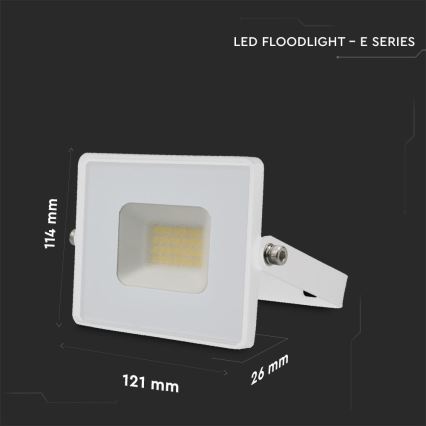 Holofote LED LED/20W/230V 4000K IP65 branco