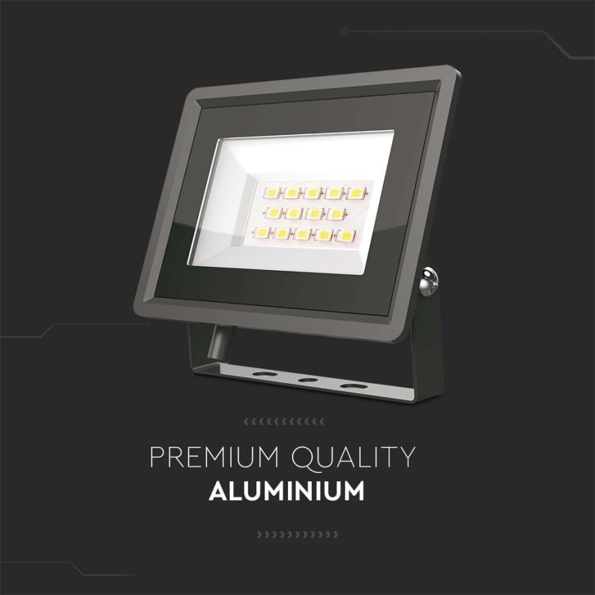 Holofote LED LED/20W/230V 6500K IP65 preto