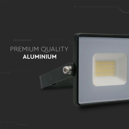Holofote LED LED/20W/230V 6500K IP65 preto
