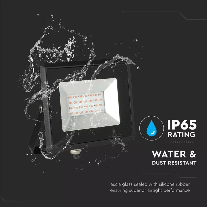 Holofote LED LED/20W/230V IP65 rosa iluminação