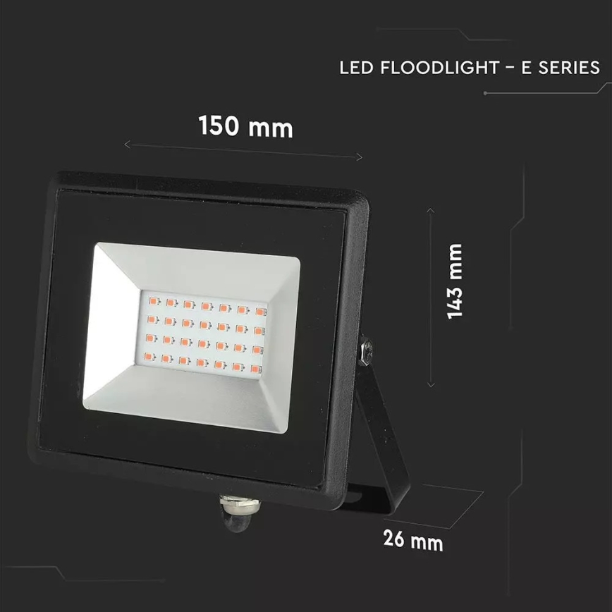 Holofote LED LED/20W/230V IP65 rosa iluminação