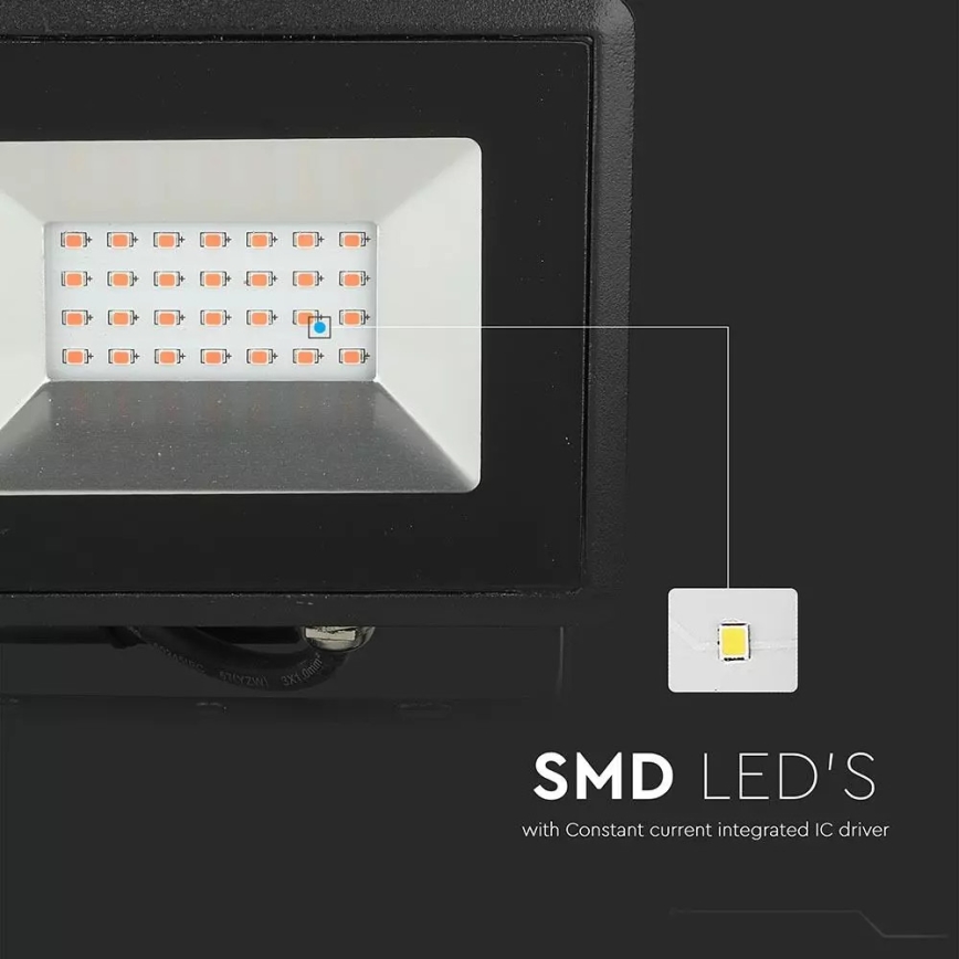 Holofote LED LED/20W/230V IP65 rosa iluminação