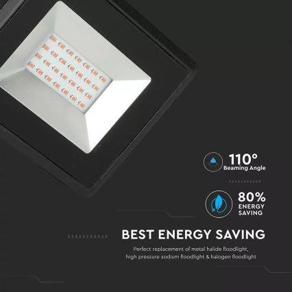 Holofote LED LED/20W/230V IP65 rosa iluminação