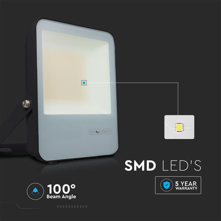 Holofote LED LED/30W/230V 6400K IP65 preto