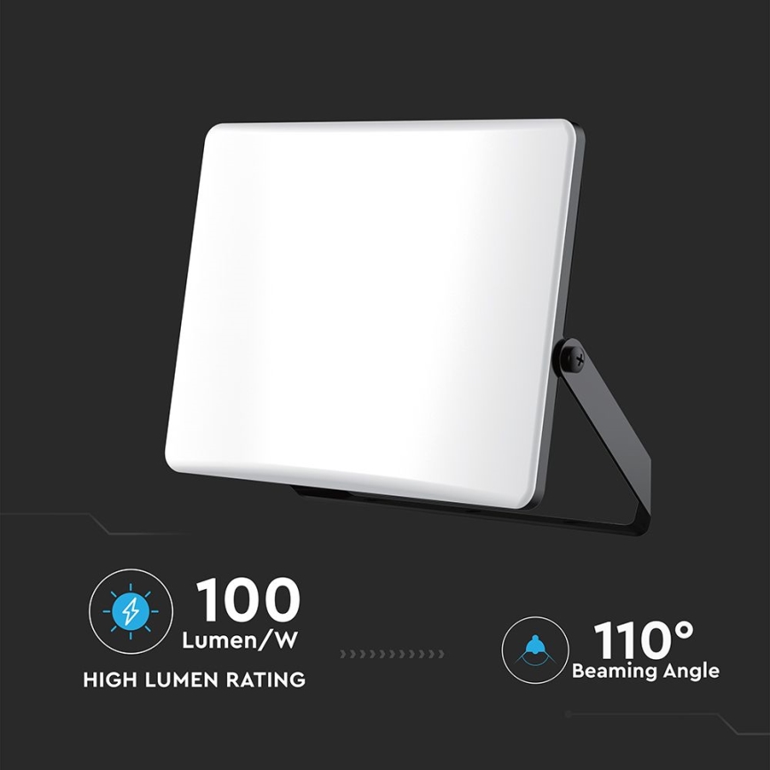 Holofote LED LED/50W/230V 3000/4000/6500K IP65 preto