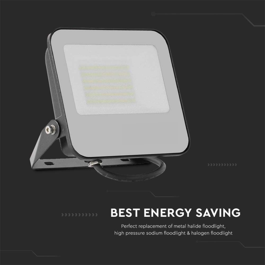 Holofote LED LED/50W/230V 4000K IP65 preto