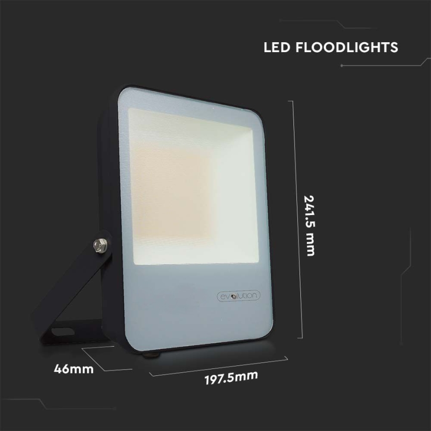 Holofote LED LED/50W/230V 6400K IP65 preto