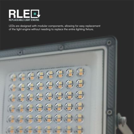 Holofote LED LED/50W/230V IP65 3000/4000/6500K cinzento