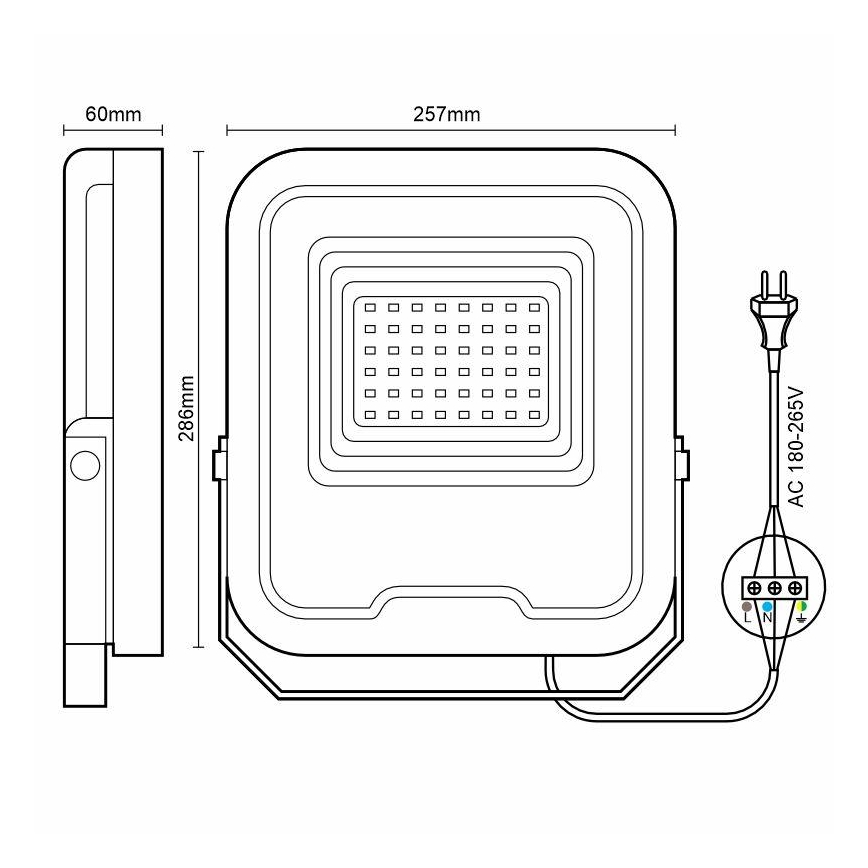 Holofote LED PROFI LED/100W/180-265V 5000K IP65