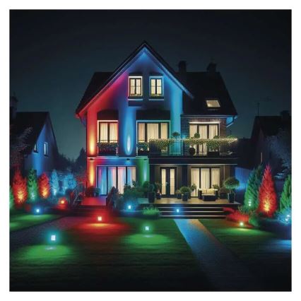 Holofote LED RGB+CCT regulável GoSmart LED/20W/230V 3000-6500K IP65 Wi-Fi Tuya