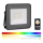 Holofote LED RGB inteligente e regulável LED/20W/230V IP65 preto