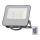 Holofote LED RGBW regulável LED/30W/230V IP65 cinzento + comando