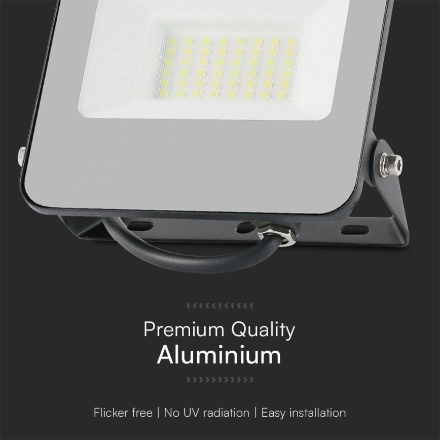 Holofote LED RGBW regulável LED/30W/230V IP65 cinzento + comando