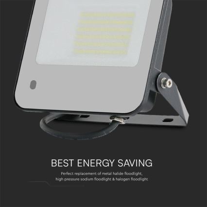 Holofote LED RGBW regulável LED/50W/230V IP65 cinzento + comando