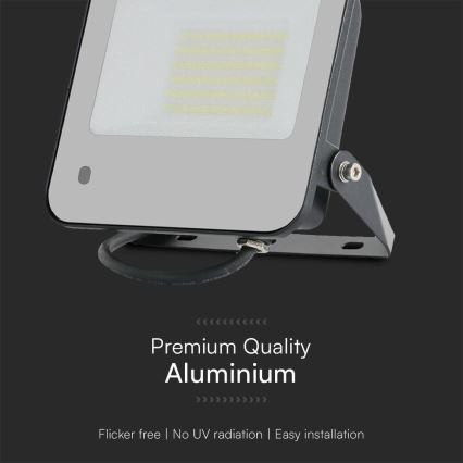 Holofote LED RGBW regulável LED/50W/230V IP65 cinzento + comando