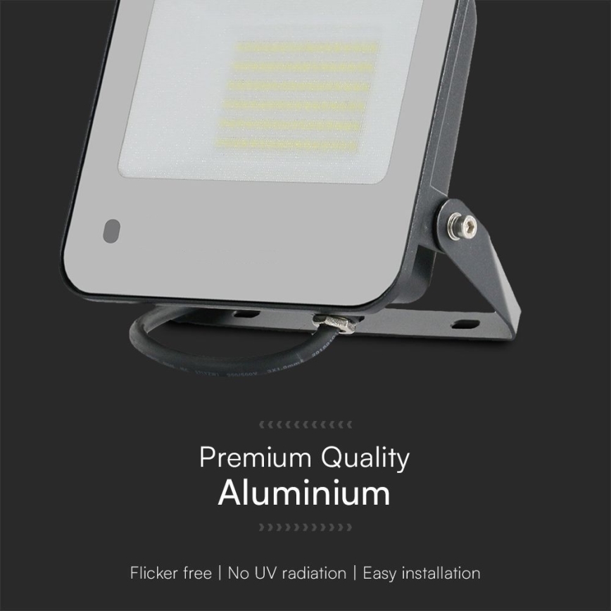 Holofote LED RGBW regulável LED/50W/230V IP65 cinzento + comando