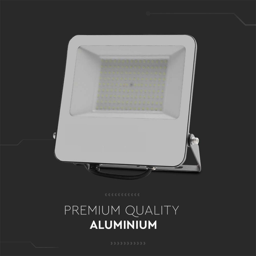 Holofote LED SAMSUNG CHIP LED/100W/230V 4000K IP65 preto