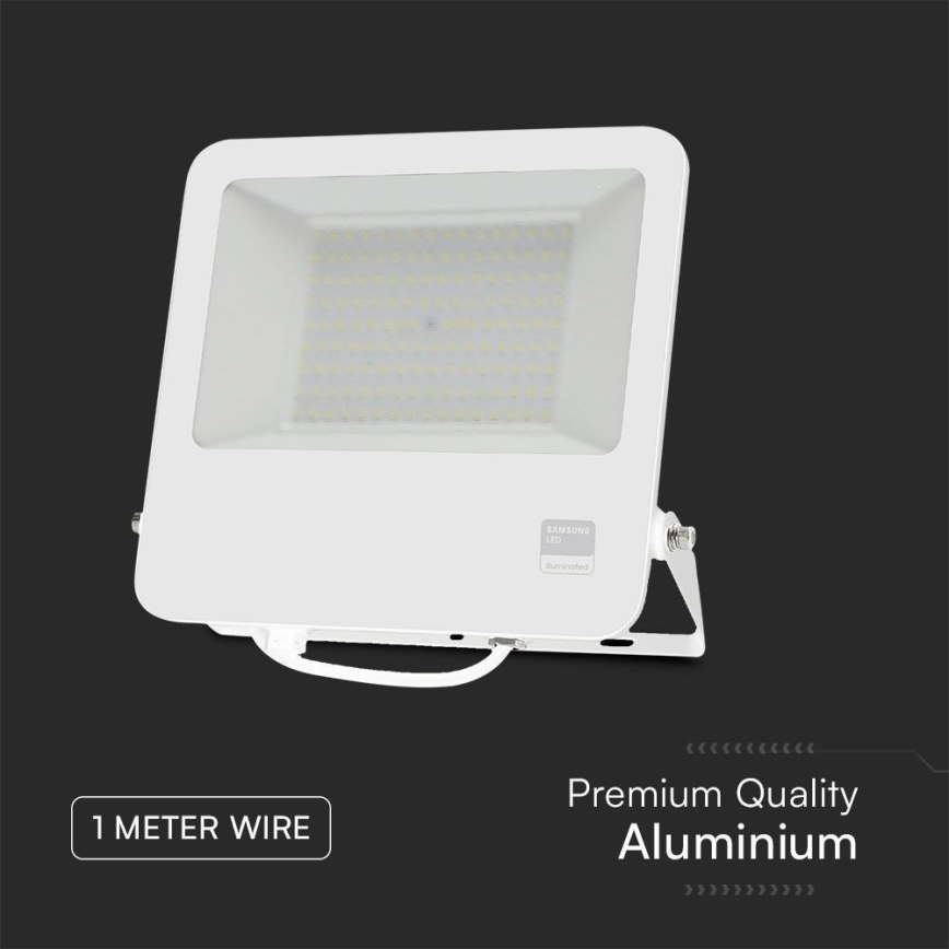 Holofote LED SAMSUNG CHIP LED/100W/230V 6400K IP65 branco