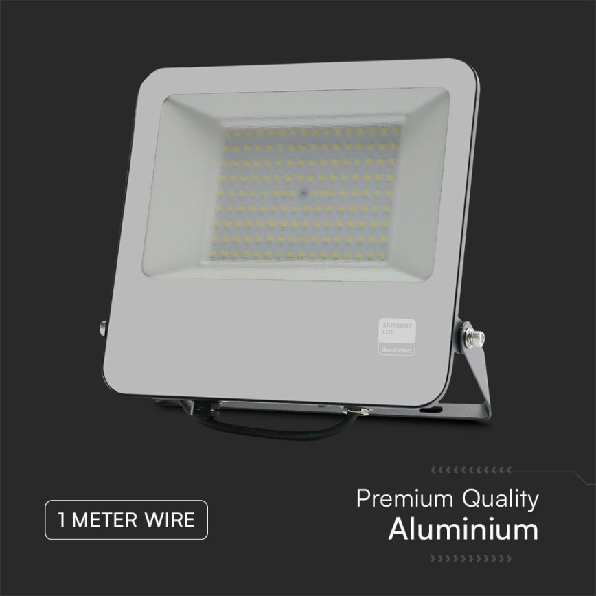 Holofote LED SAMSUNG CHIP LED/100W/230V 6400K IP65 preto