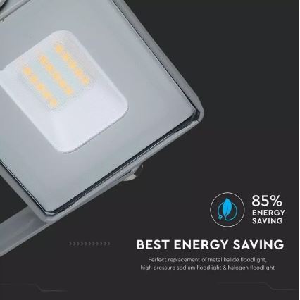 Holofote LED SAMSUNG CHIP LED/10W/230V IP65 4000K cinzento