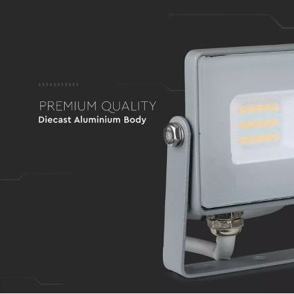 Holofote LED SAMSUNG CHIP LED/10W/230V IP65 4000K cinzento