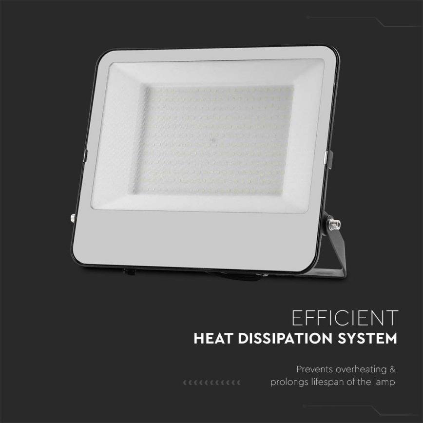 Holofote LED SAMSUNG CHIP LED/200W/230V 4000K IP65 preto