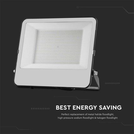 Holofote LED SAMSUNG CHIP LED/200W/230V 4000K IP65 preto