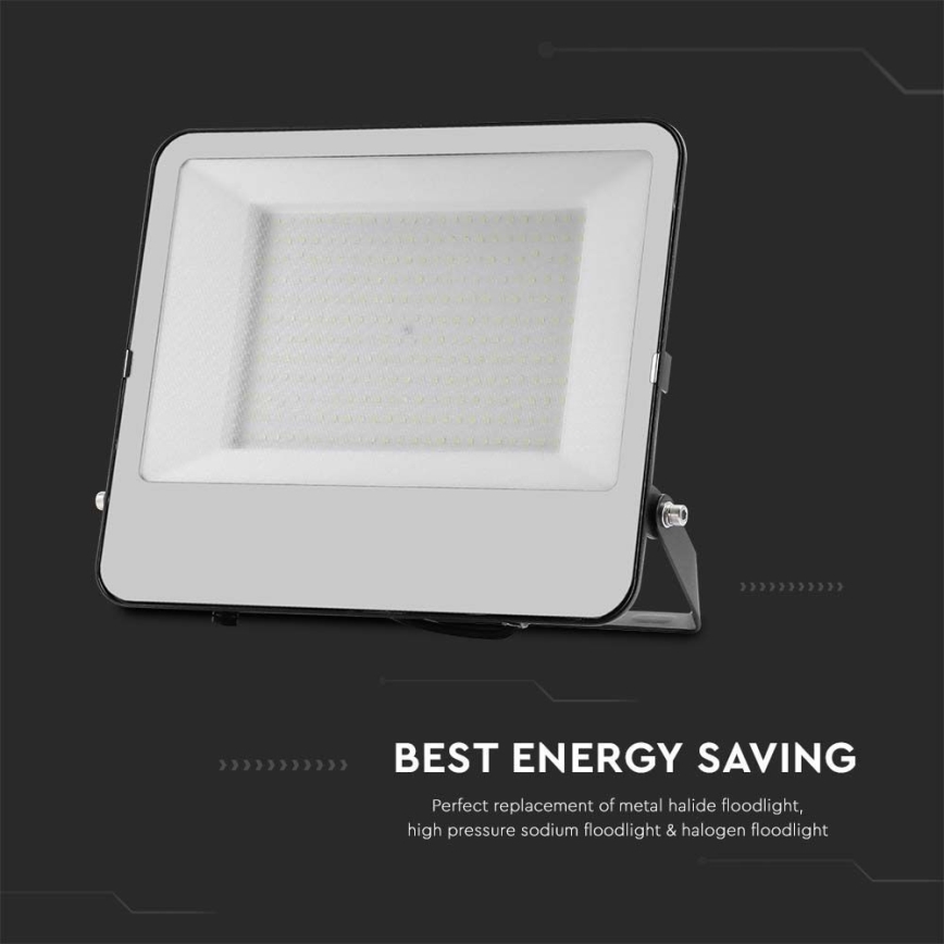 Holofote LED SAMSUNG CHIP LED/200W/230V 4000K IP65 preto