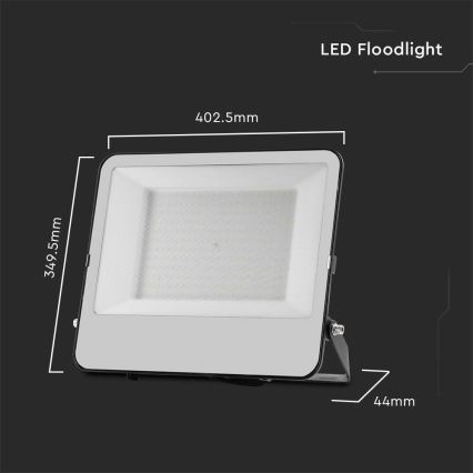 Holofote LED SAMSUNG CHIP LED/200W/230V 4000K IP65 preto
