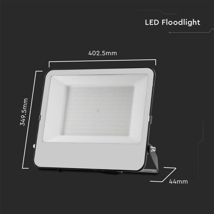 Holofote LED SAMSUNG CHIP LED/200W/230V 4000K IP65 preto