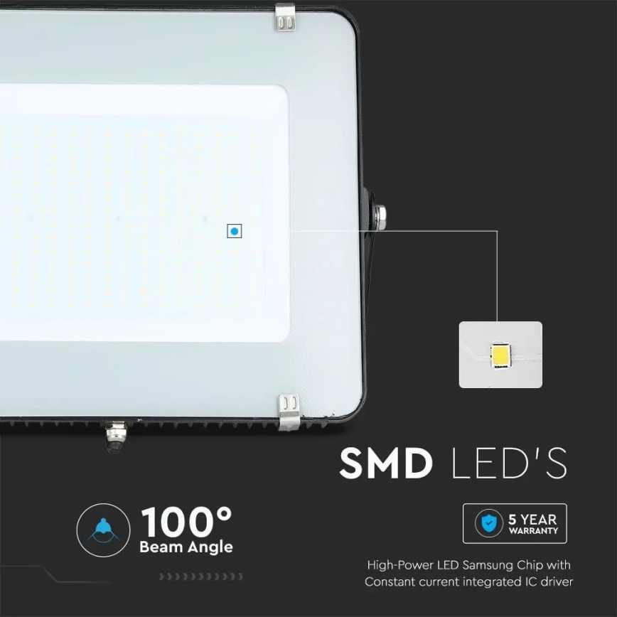 Holofote LED SAMSUNG CHIP LED/200W/230V 6400K IP65