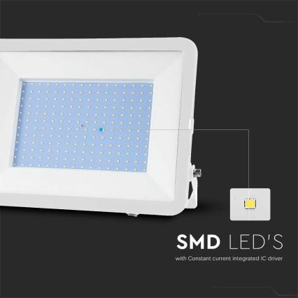 Holofote LED SAMSUNG CHIP LED/300W/230V 6500K IP65 branco