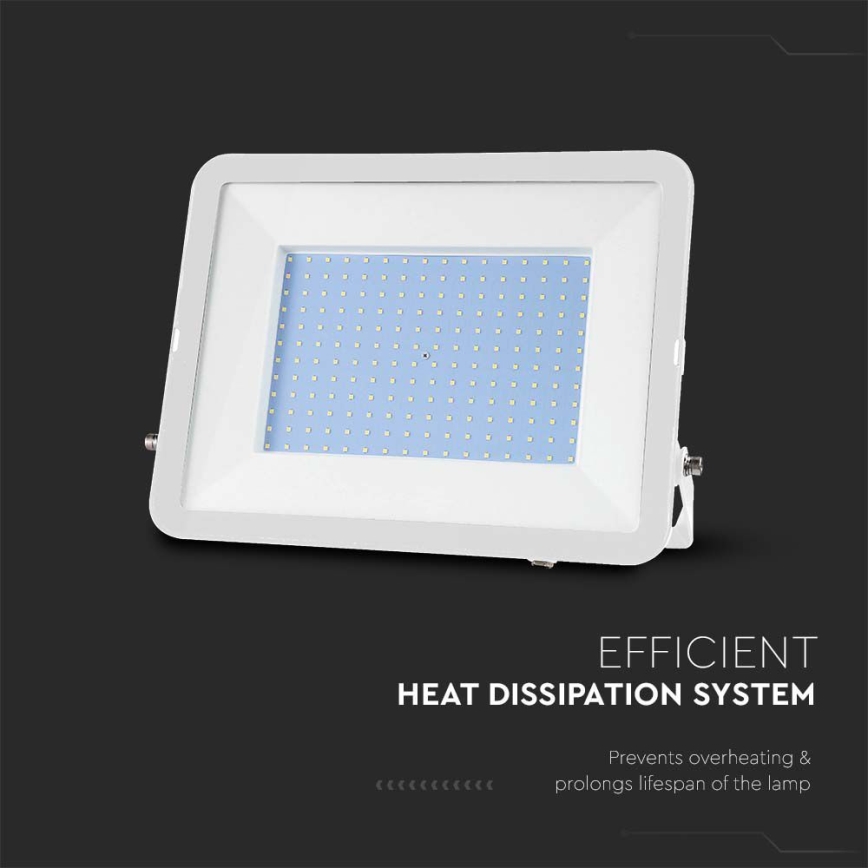 Holofote LED SAMSUNG CHIP LED/300W/230V 6500K IP65 branco