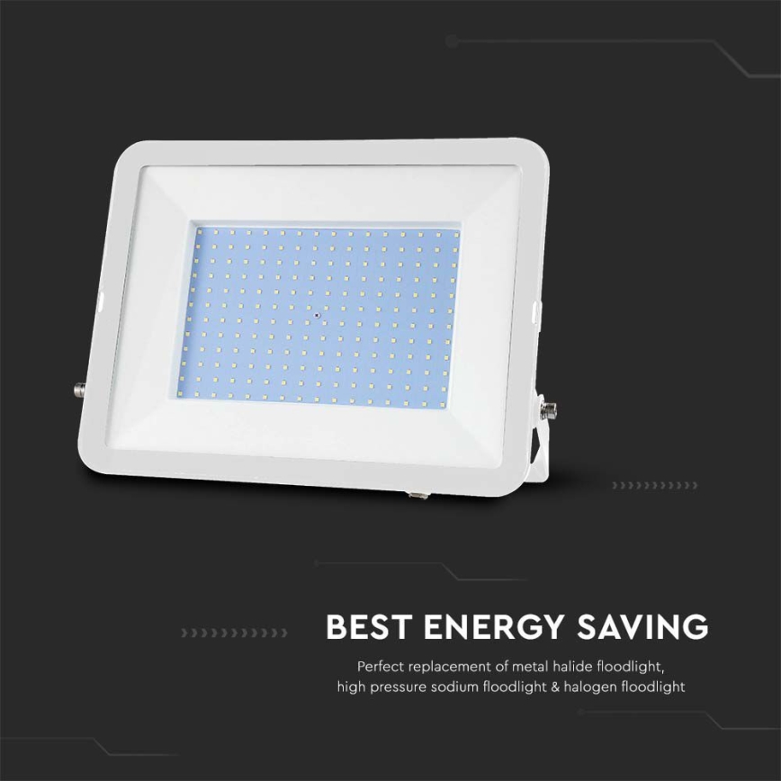 Holofote LED SAMSUNG CHIP LED/300W/230V 6500K IP65 branco