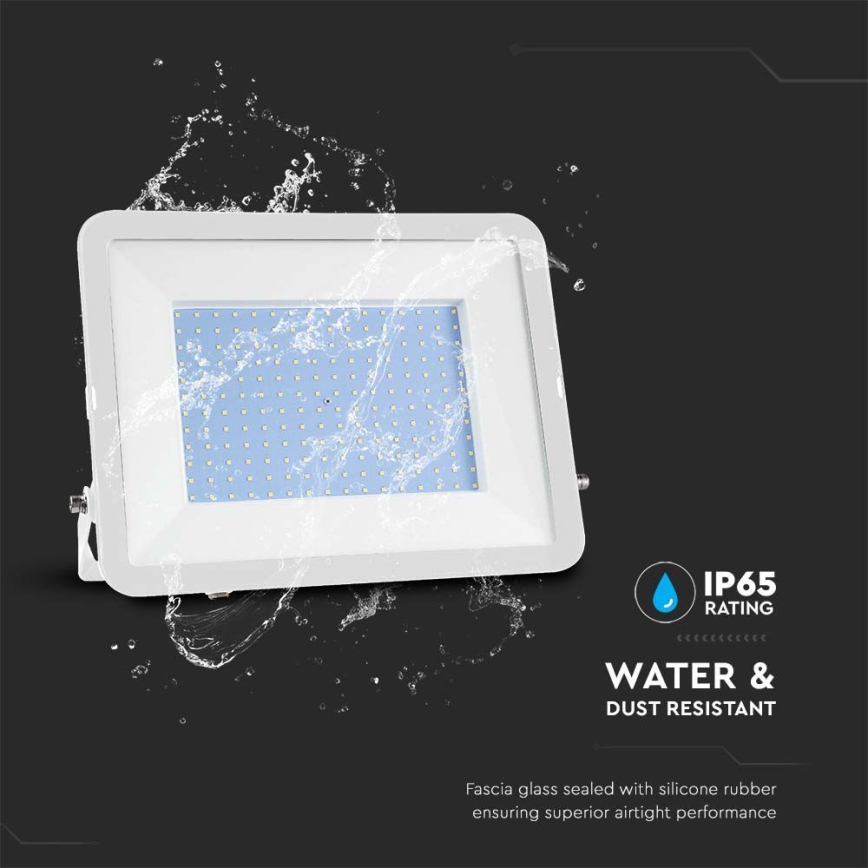 Holofote LED SAMSUNG CHIP LED/300W/230V 6500K IP65 branco