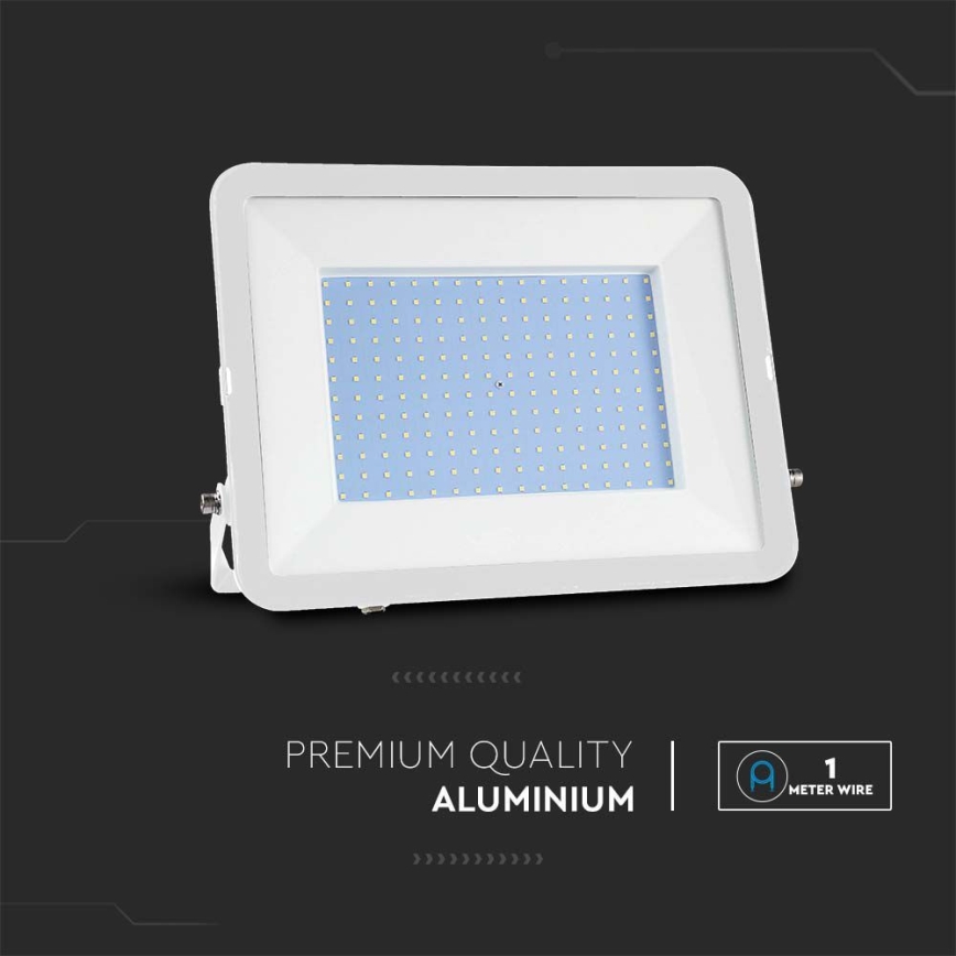Holofote LED SAMSUNG CHIP LED/300W/230V 6500K IP65 branco