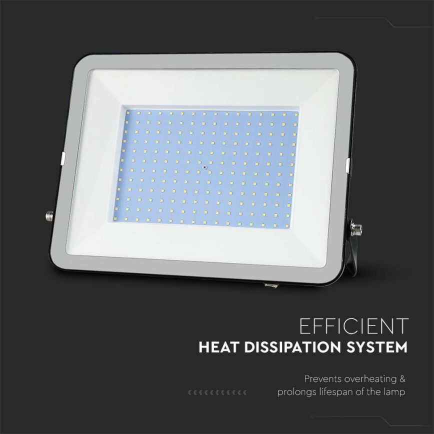 Holofote LED SAMSUNG CHIP LED/300W/230V 6500K IP65 preto