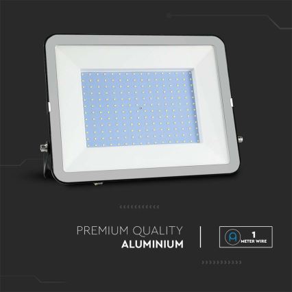 Holofote LED SAMSUNG CHIP LED/300W/230V 6500K IP65 preto