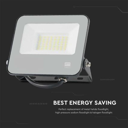 Holofote LED SAMSUNG CHIP LED/30W/230V 4000K IP65 preto