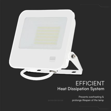 Holofote LED SAMSUNG CHIP LED/50W/230V 4000K IP65 branco