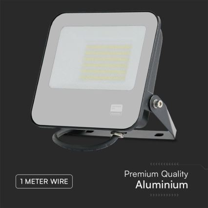 Holofote LED SAMSUNG CHIP LED/50W/230V 4000K IP65 preto