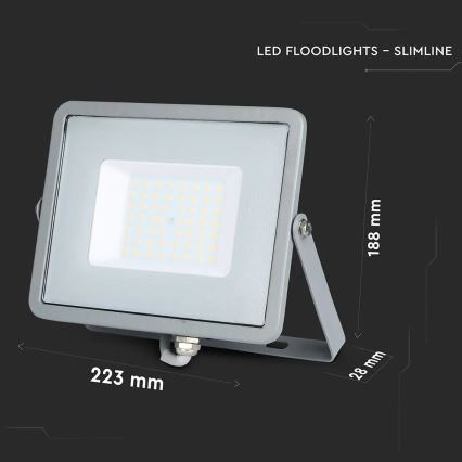 Holofote LED SAMSUNG CHIP LED/50W/230V 6400K IP65