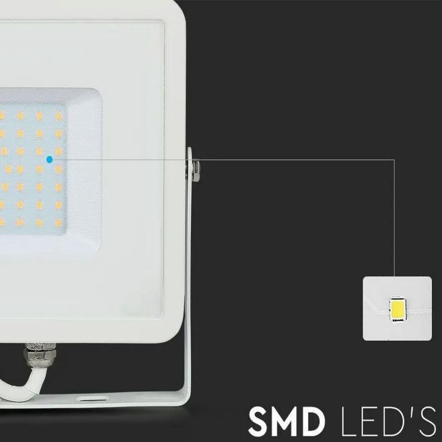 Holofote LED SAMSUNG CHIP LED/50W/230V 6500K IP65 branco