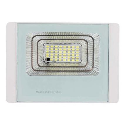 Holofote LED solar para exterior LED/12W/3,2V IP65 6400K + comando