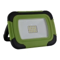 Holofote recarregável LED SAMSUNG CHIP + função SOS LED/10W/3,7V/USB IP44 4000K verde