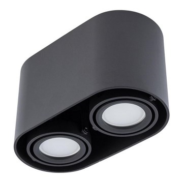 Holofote SIROK 2xGU10/30W/230V preto