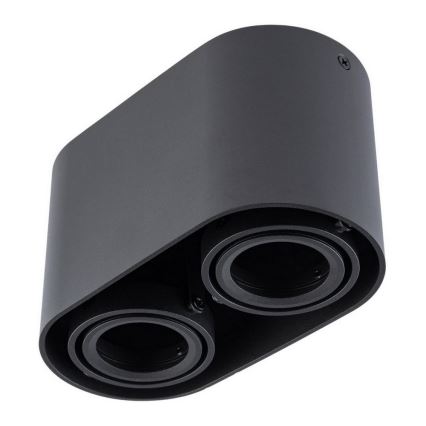 Holofote SIROK 2xGU10/30W/230V preto