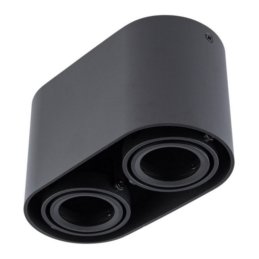 Holofote SIROK 2xGU10/30W/230V preto