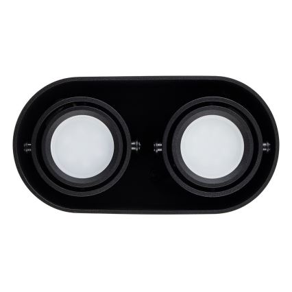 Holofote SIROK 2xGU10/30W/230V preto
