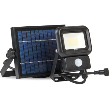 Holofote solar exterior LED com sensor LED/10W/3,7V 6500K IP65